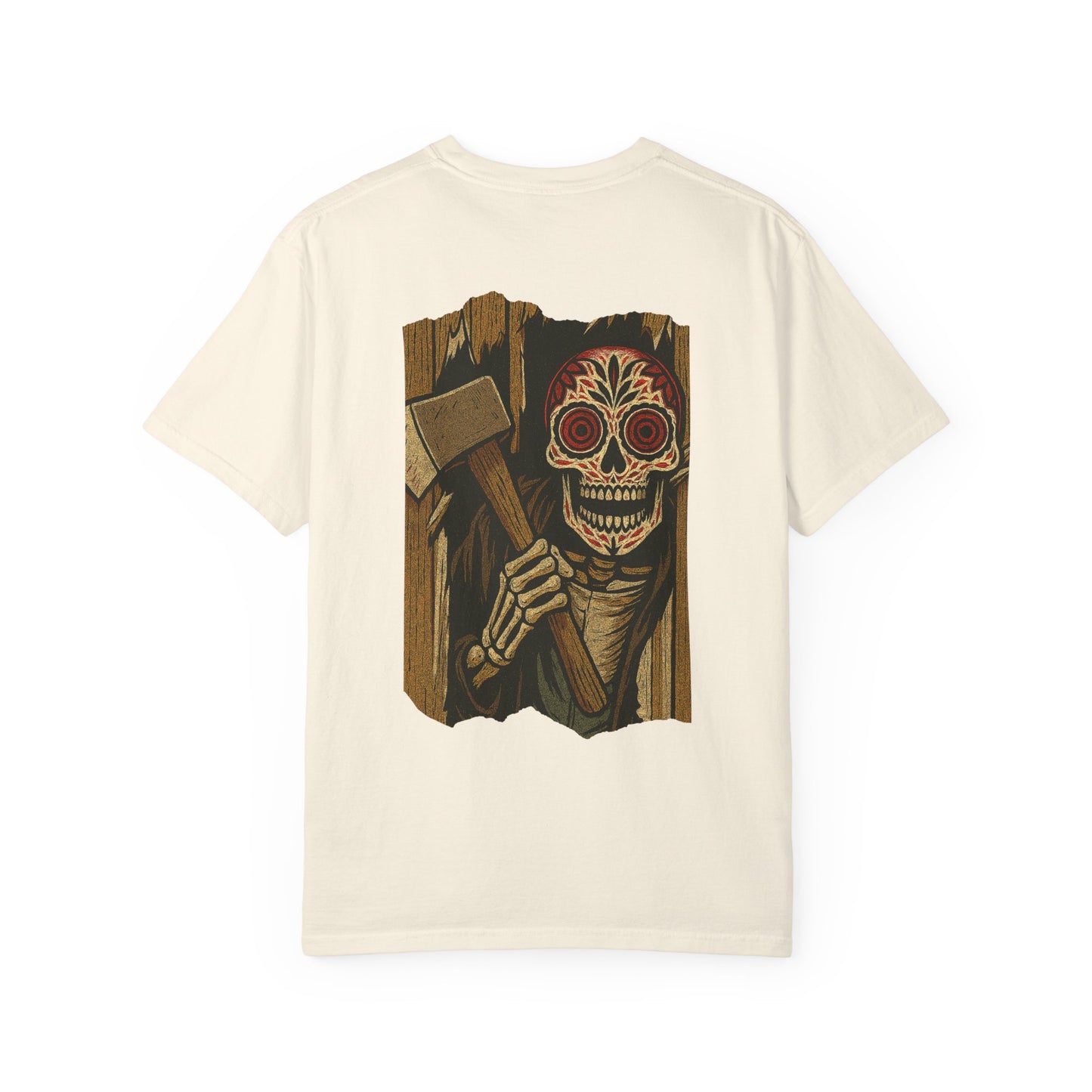 "Heeere’s El Muerto!" – Skeleton Horror Axe Scene Tee