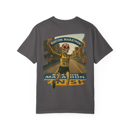 "Death Runs Boston" – Skeleton Marathon Champion Tee